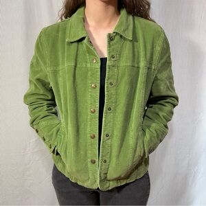 Ami Women's Green Jean Corduroy Jacket
